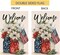 4th of July Floral Garden Flag 12x18 Vertical Double Sided Patriotic Mason Jar Flowers Red Blue Memorial Day Independence Day Holiday Outside Decorations